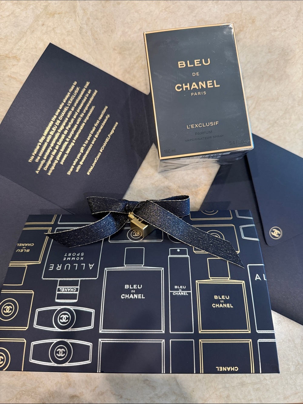 New BLEU DE CHANEL Eau de Parfum Spray 160ml Father’s Day PR box